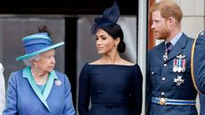 Harry and Meghan with the Queen