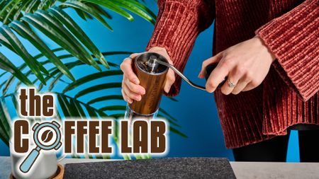 the comandante c40 mk4 with the coffee lab logo