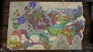 Crusader Kings 3's map