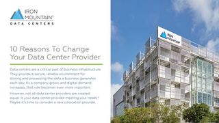 Whitepaper from Iron Mountain on the reasons to change your data center provider with image of Iron Mountain offices