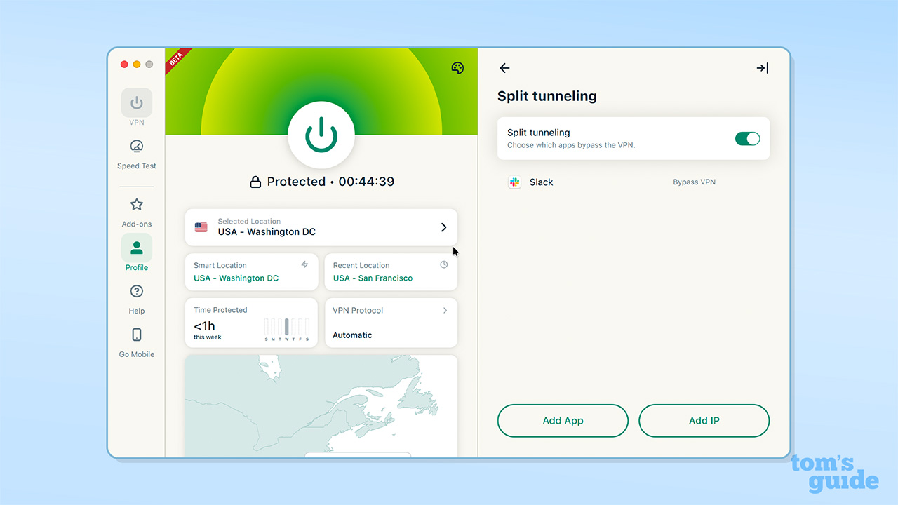 ExpressVPN Mac split tunneling