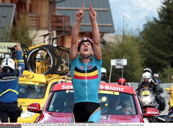 Louis Vervaeke (Belgium) wins the final stage at the Tour de l'Avenir