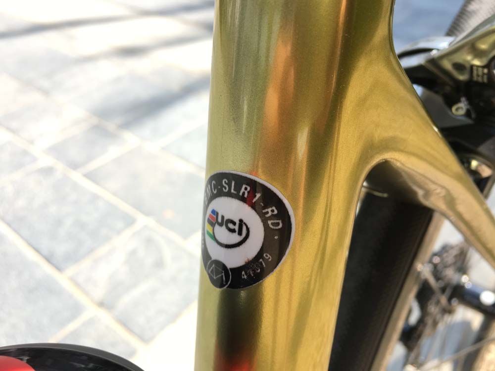 The BMC Time Machine SLR01 is UCI approved for competition