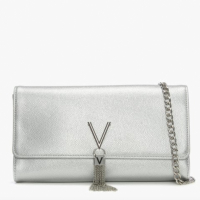 Valentino Divina Silver Pebbled Clutch Bag, $70.03 (£55) | Daniel Footwear