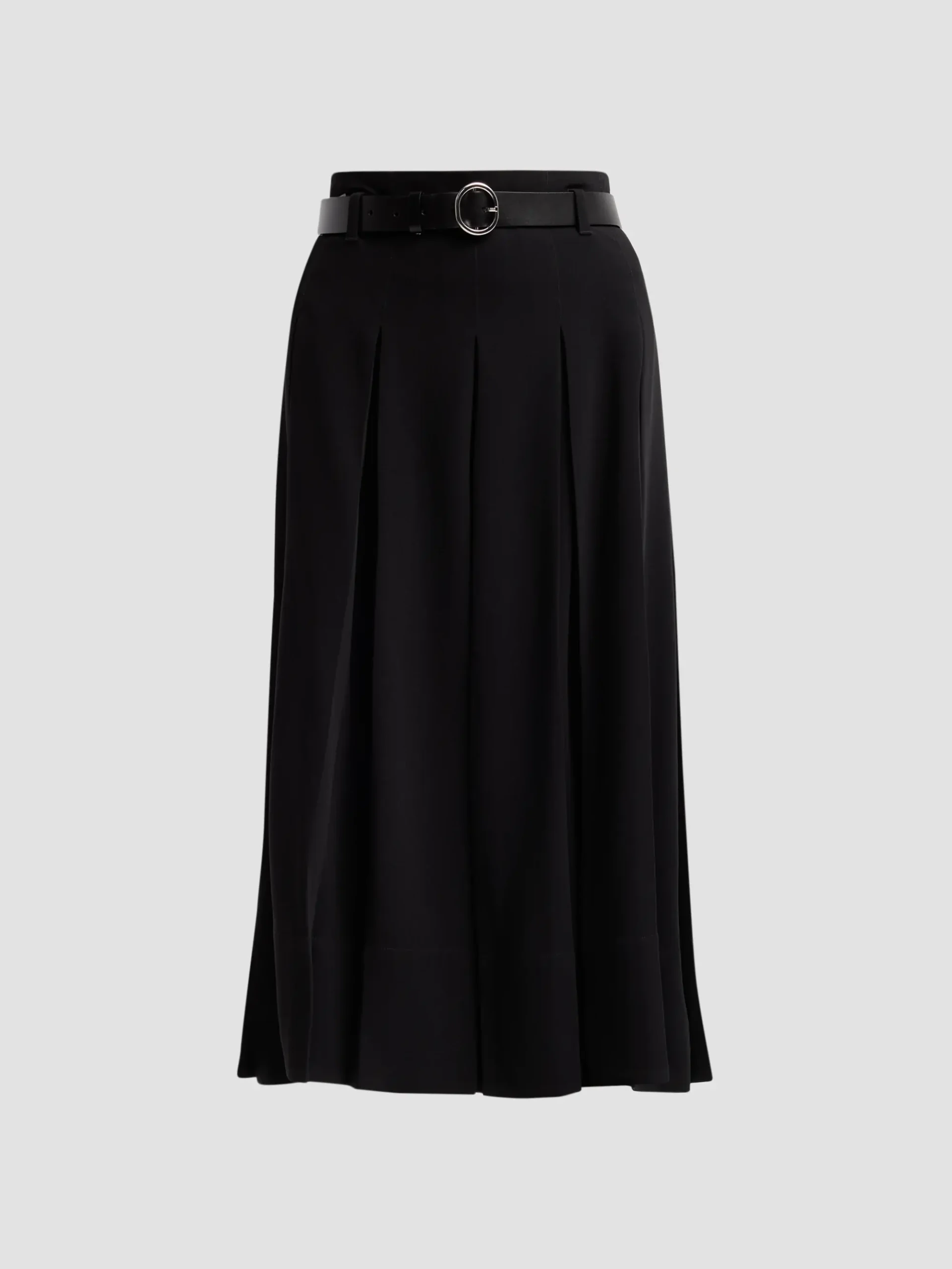 Rylee Belted A-Line Midi Skirt