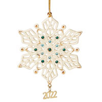 Lenox 2022 Annual Gemmed Snowflake Ornament | was $60.00, now $21.22 at Amazon