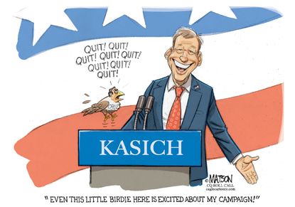 Political Cartoon U.S. Kasich 2016