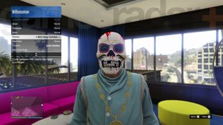 GTA Online Halloween 2023 - White Vintage Skull Mask