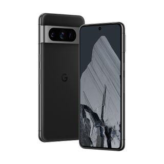 Pixel 8 Pro in Obsidian front and back square render