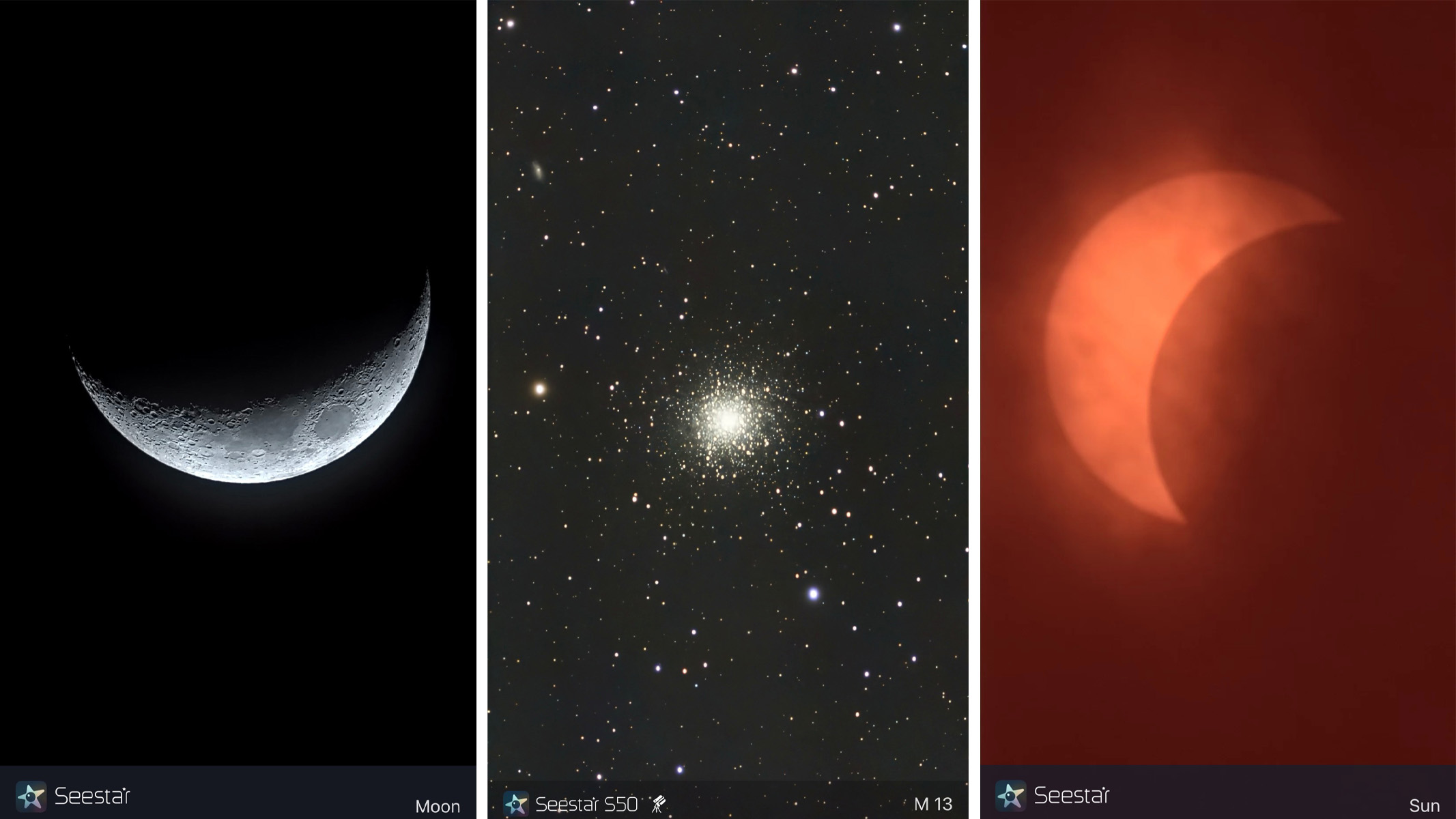 images from the ZWO SeeStar S50