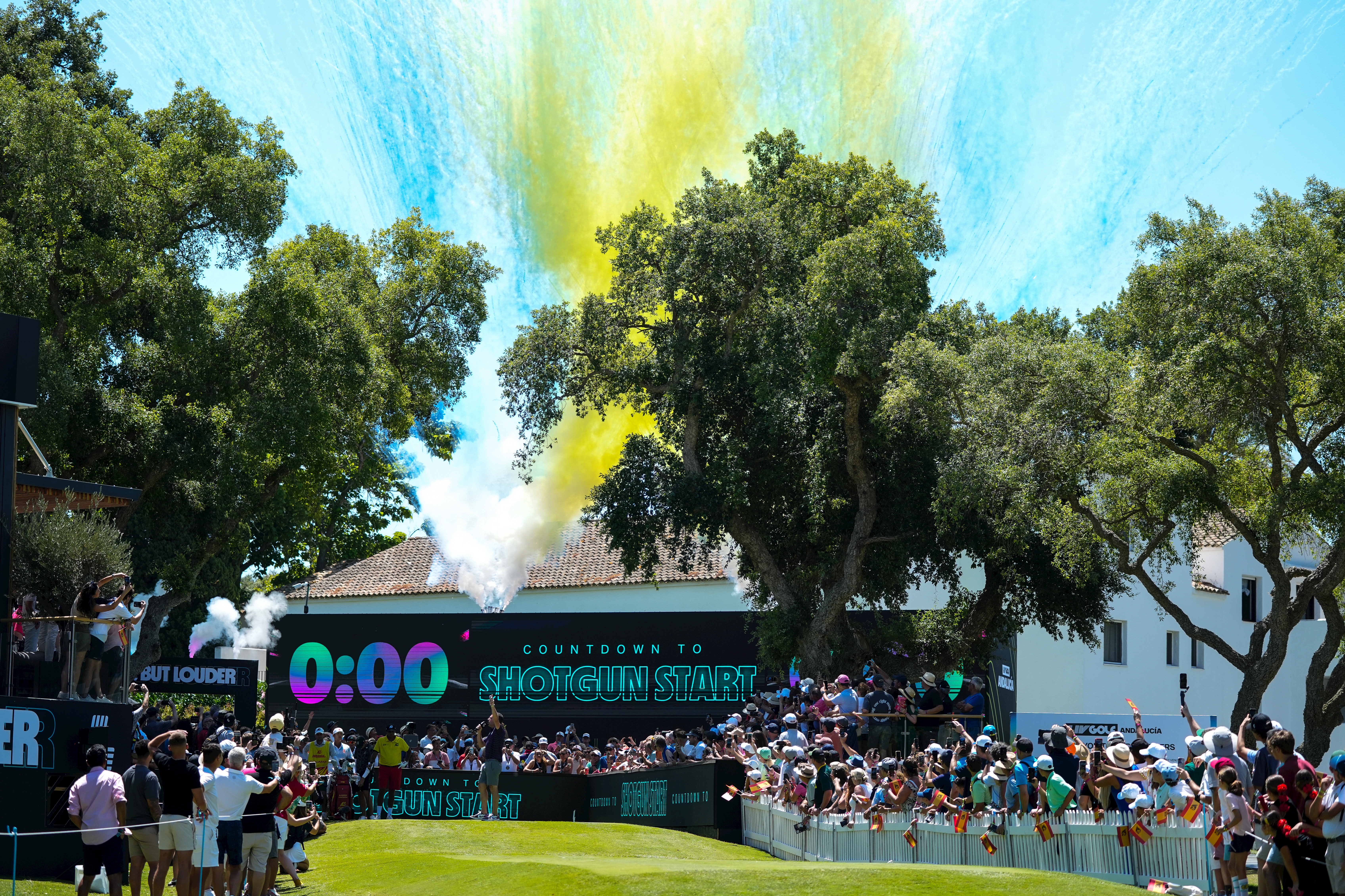 LIV Golf shotgun start