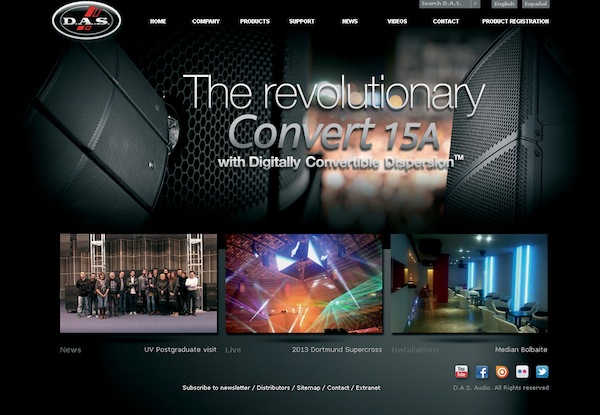 D.A.S. Audio Revamps Website