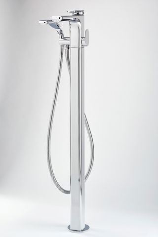 Hoxton 3440 floor-standing thermostatic mixer in chrome, £2,400, Perrin & Rowe