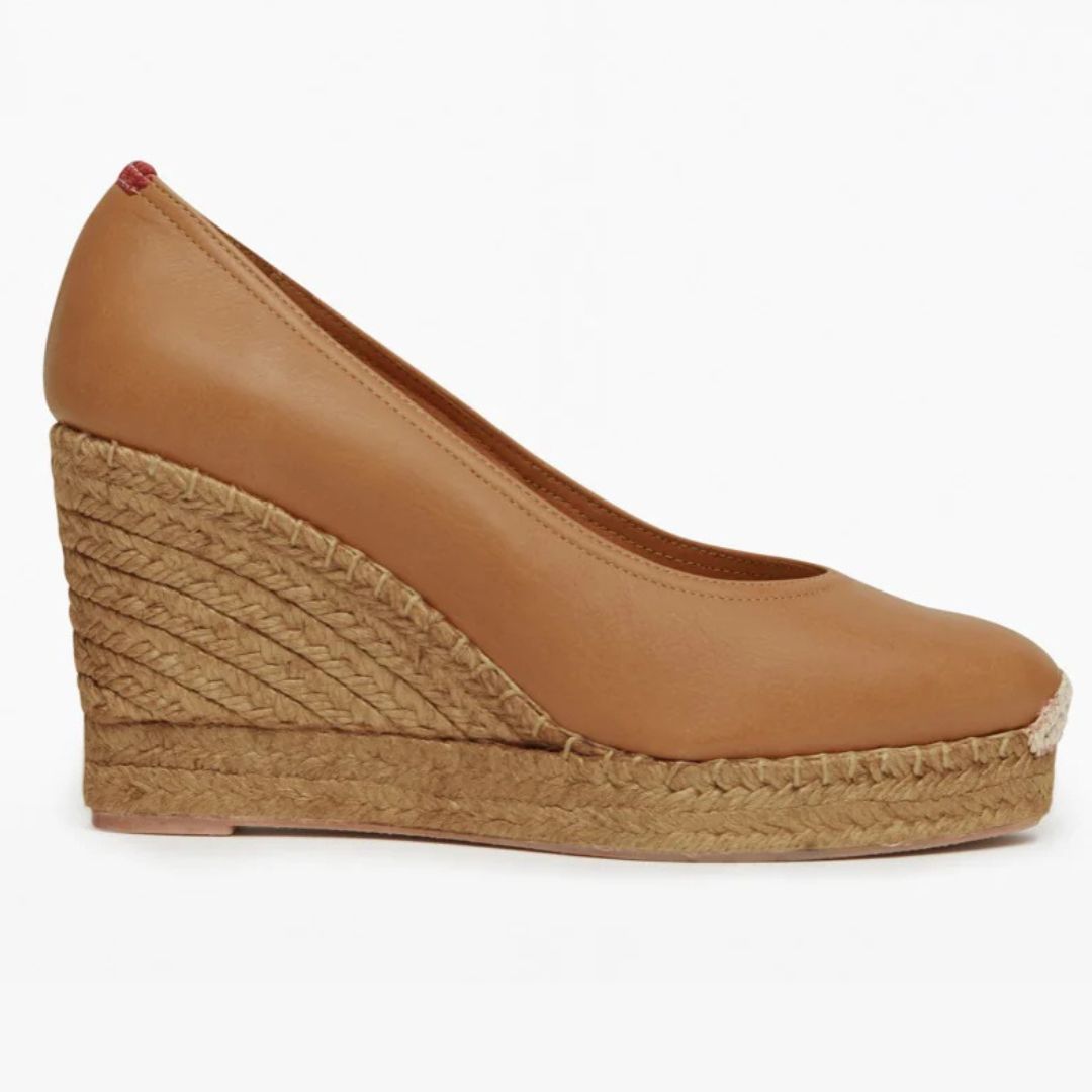 Penelope Chilvers Scoop Leather Espadrilles