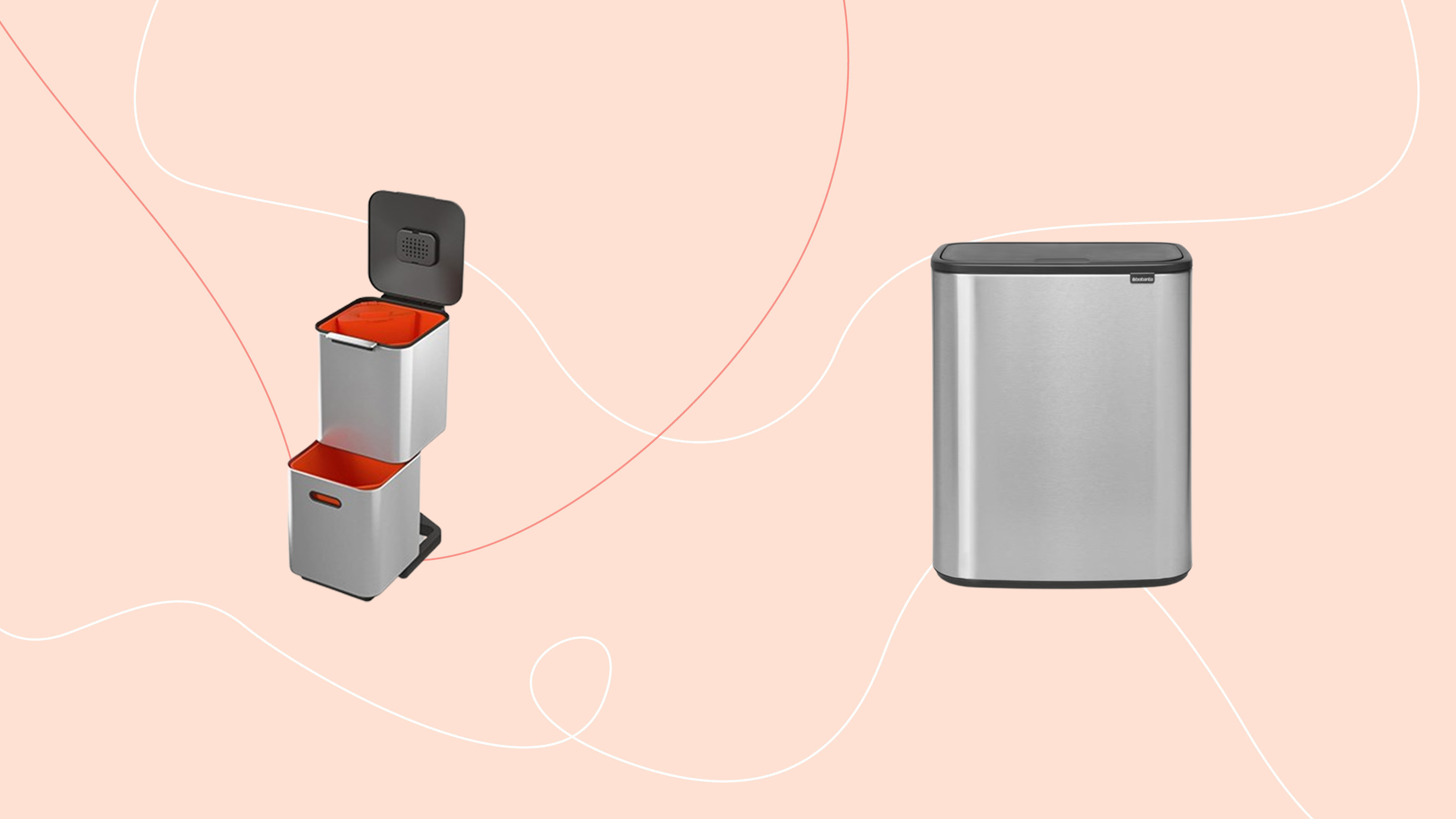 Brabantia and Joseph joseph bins