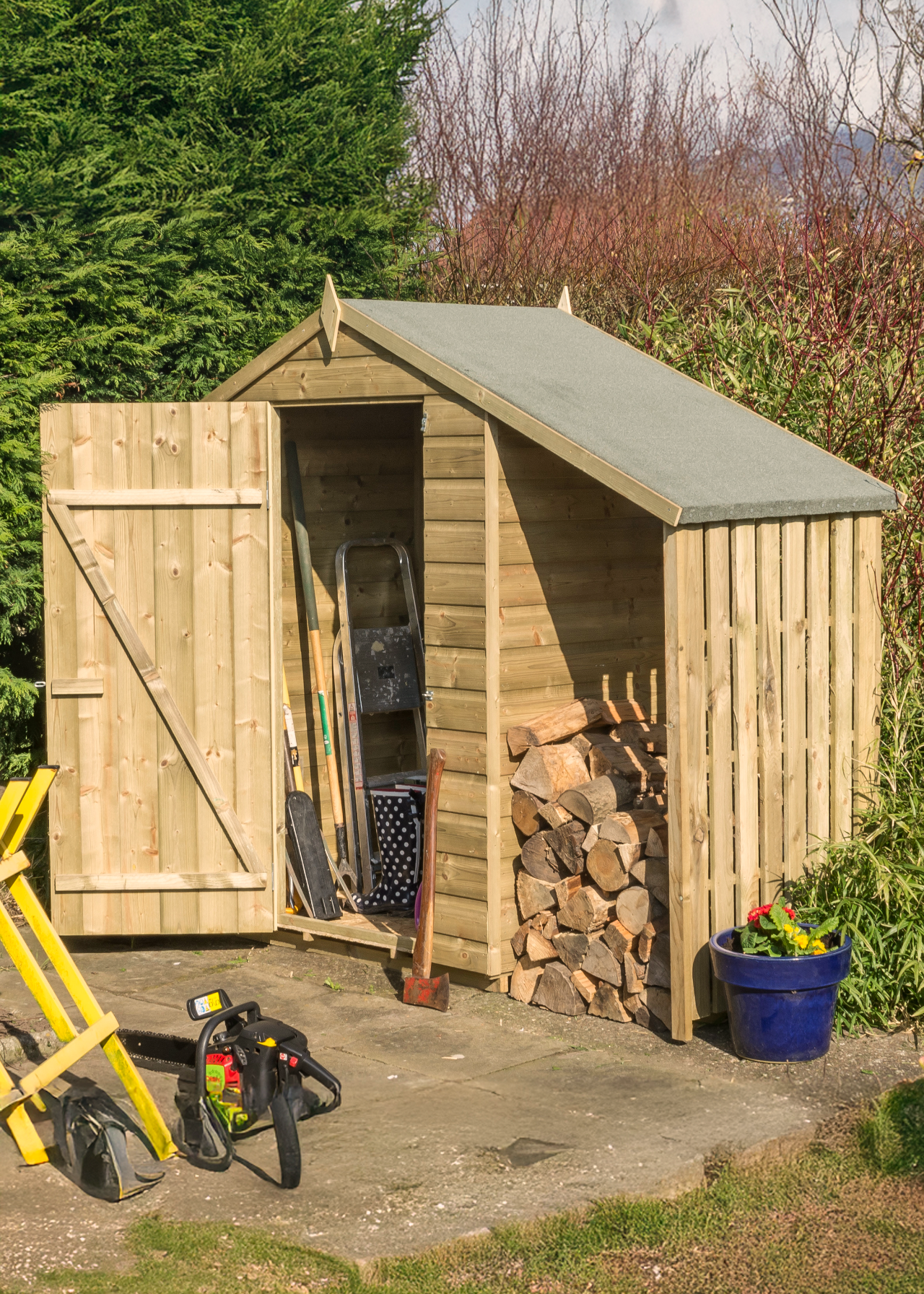 Oxford 4x3 Shed With Lean to