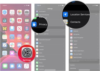 Open Settings, tap Privacy, tap Location