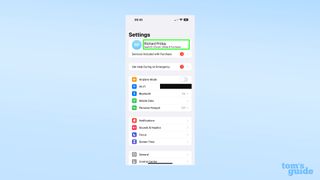 A screenshot of the iOS 16.2 Settings app, showing the main menu screen