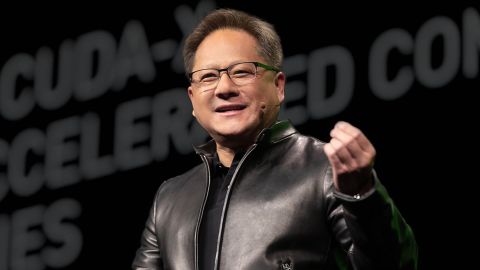 Nvidia CEO at press conference 