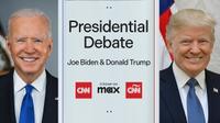 Biden and Trump headshots for CNN June Debate