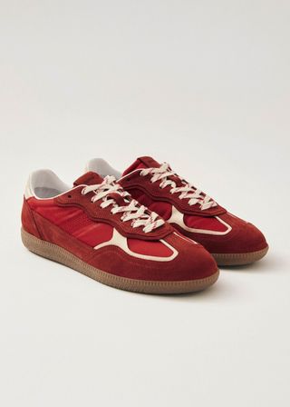 ALOHAS, Tb.490 Rife Sheen Red Leather Sneakers