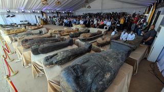 The discovery of more than 100 sealed coffins containing mummies, at the Saqqara archaeological site in Egypt, was one of the biggest archaeology stories of 2020.