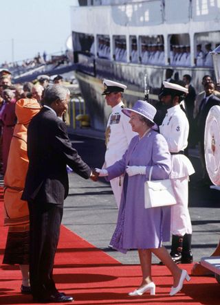 Queen Elizabeth and Nelson Mandela