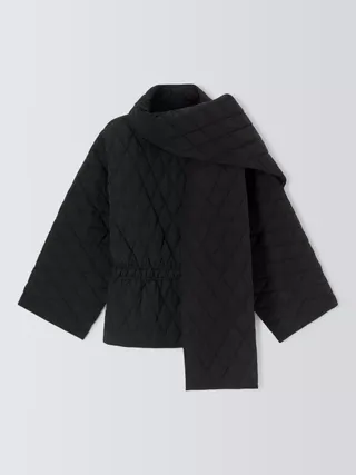 John Lewis X A.w.a.k.e. Mode Quilted Sculptural Jacket, Black