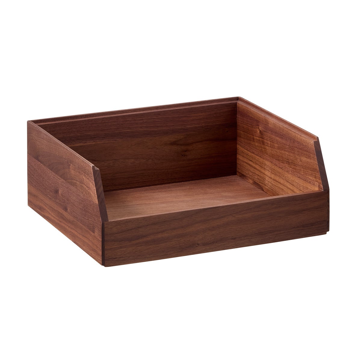 The Container Store Gifford Walnut Stacking Bin