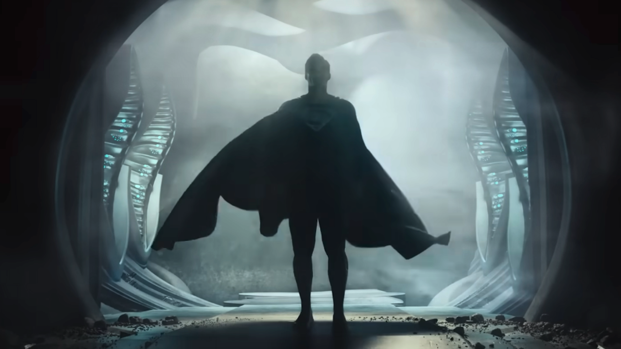 Henry Cavil''s Superman silhouette in Zack Snyder's Justice League