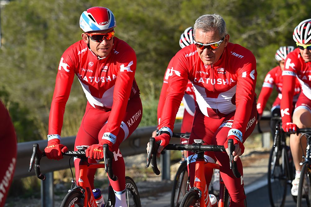Alexander Kristoff with team owner Igor Makarov