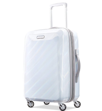 American Tourister Moonlight Hardside Expandable Luggage with Spinner Wheels, Iridescent White| Was $119.99, now $82.99