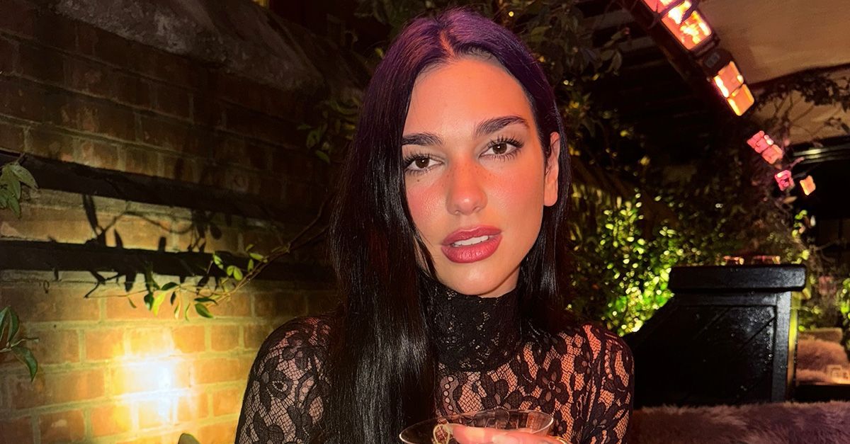 Dua Lipa Wore the Lace Catsuit Trend Out to Dinner