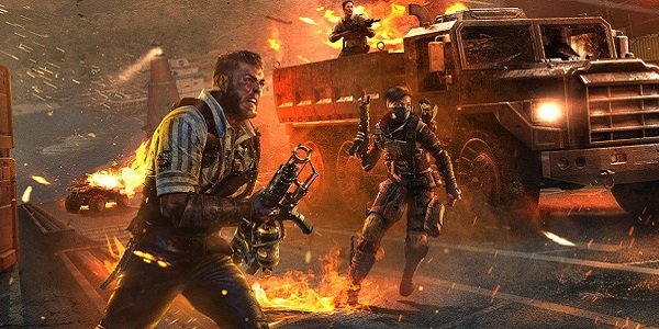 Soldiers race into battle in Blackout.