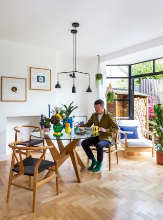 The front of Rob and Paul’s 1930s semi is like any other – but the back of the house hides a beautifully finished open-plan kitchen and garden room