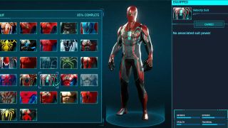 Marvel's Spider-Man Velocity Suit inventory