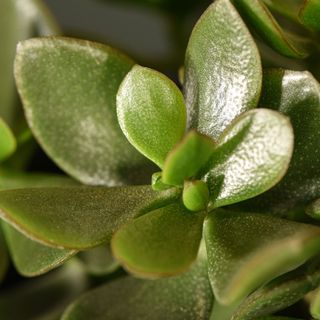 Close up of jade plant