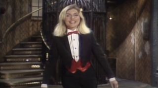 Debbie Harry in a tux on SNL