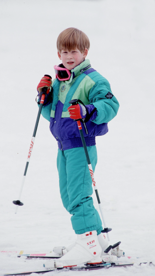 Prince Harry Skiing In Lech, Austria in 1991