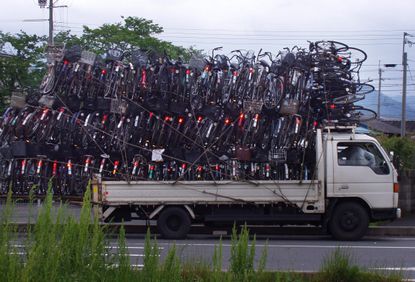 scrap metal bikes