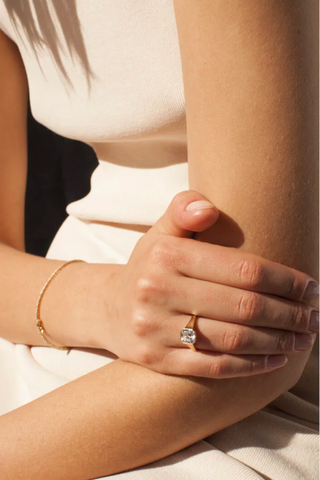 Best Engagement Ring Brands 2023 | KATKIM Asscher Diamond Cosma Ring 