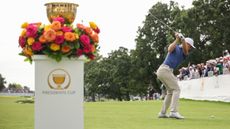 Justin Thomas at the Presidents Cup 