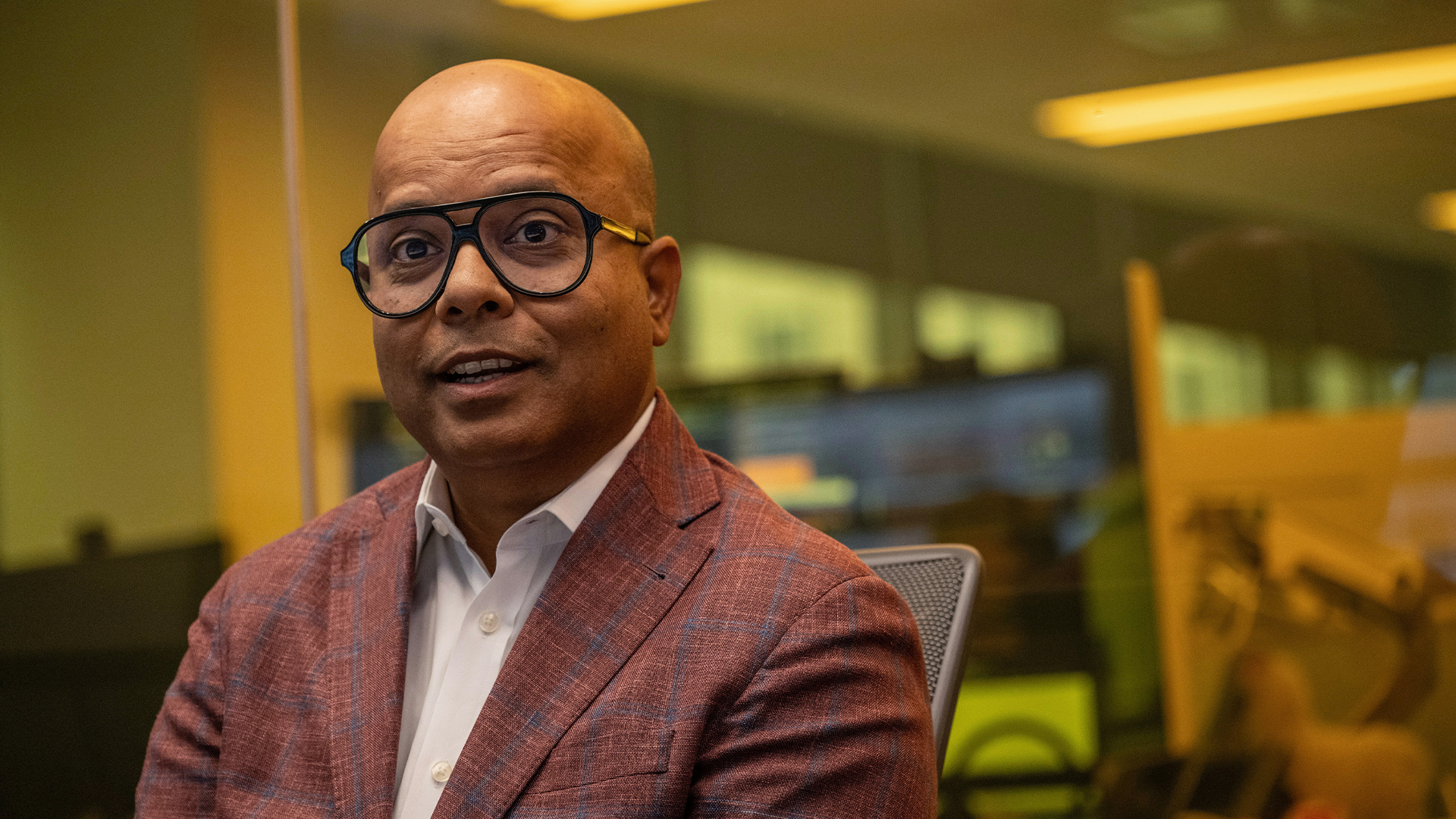 Rubrik CEO, chairman, and co-founder Bipul Sinha pictured during an interview in New York, USA.