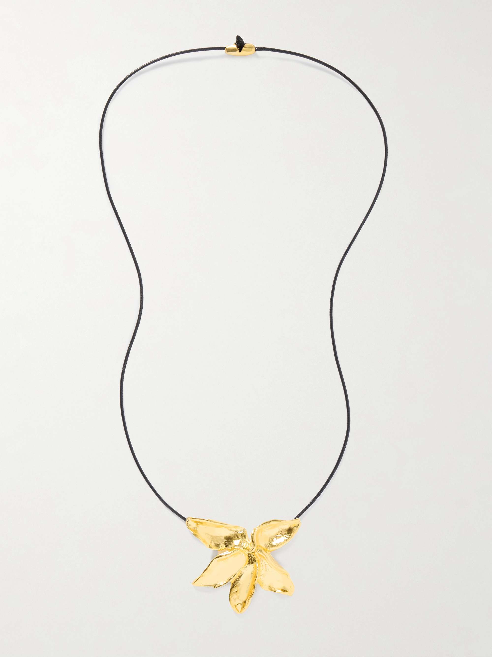 + Eden Rock St Barths Frangipanier Gold-Plated and Cord Necklace