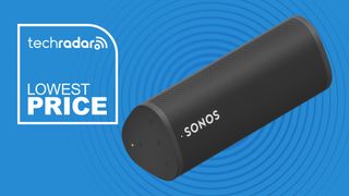 Sonos Roam with a sign saying Lowest Price