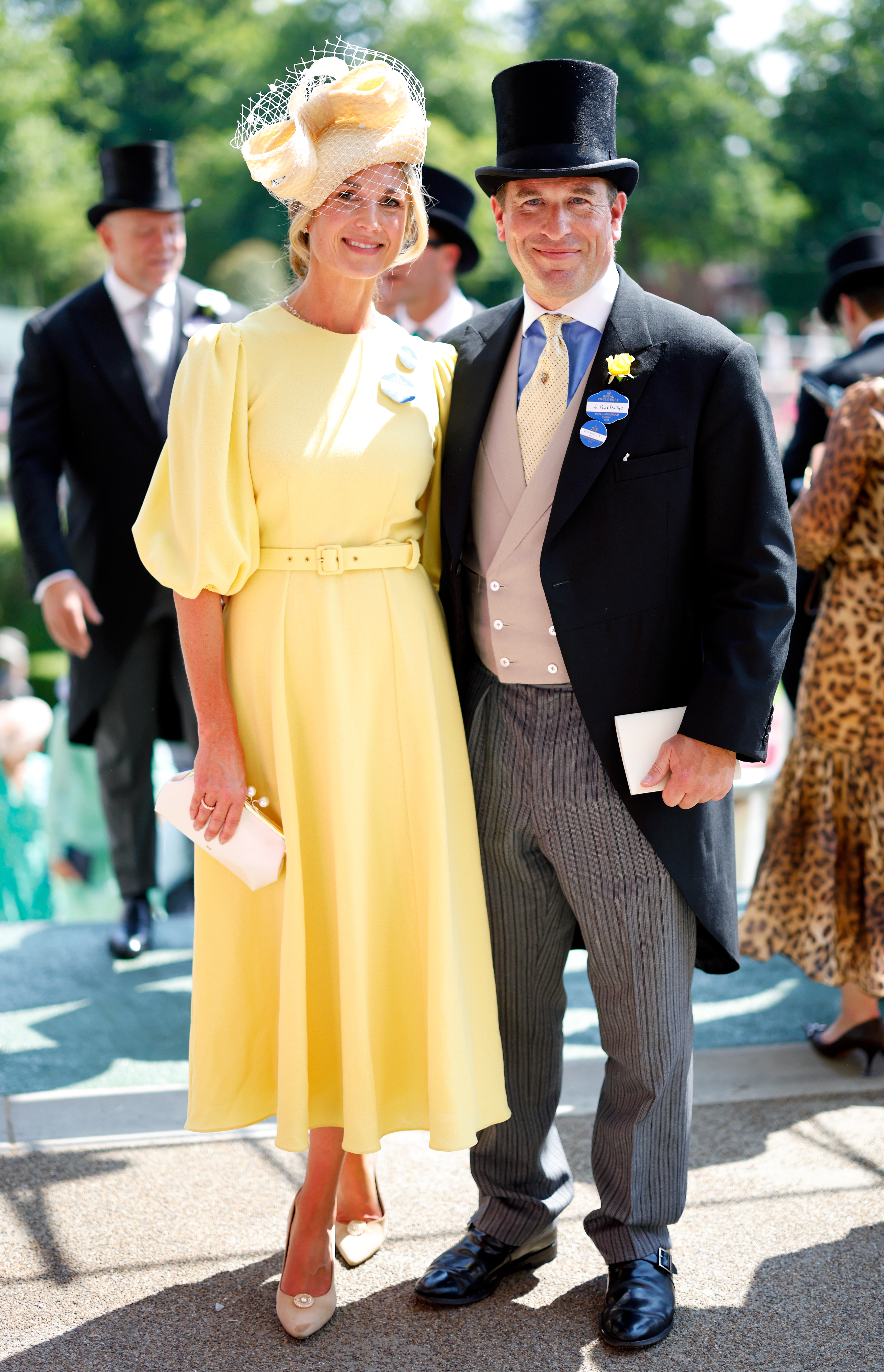 ASCOT, UNITED KINGDOM - JUNE 19: (EMBARGOED FOR PUBLICATION IN UK NEWSPAPERS UNTIL 24 HOURS AFTER CREATE DATE AND TIME) Harriet Sperling and Peter Phillips attend day three &amp;amp;apos;Ladies Day&amp;amp;apos; of Royal Ascot at Ascot Racecourse on June 19, 2025 in Ascot, England. (Photo by Max Mumby/Indigo/Getty Images)
