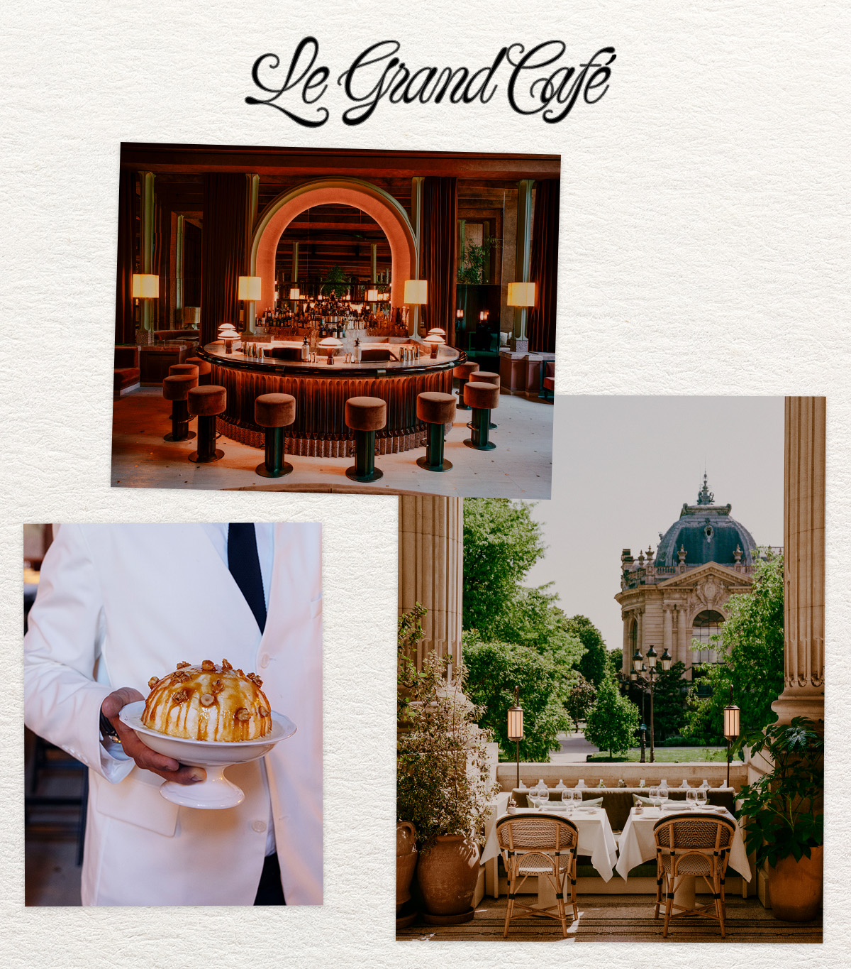 Le Grand Cafe restaurant in Paris, France.