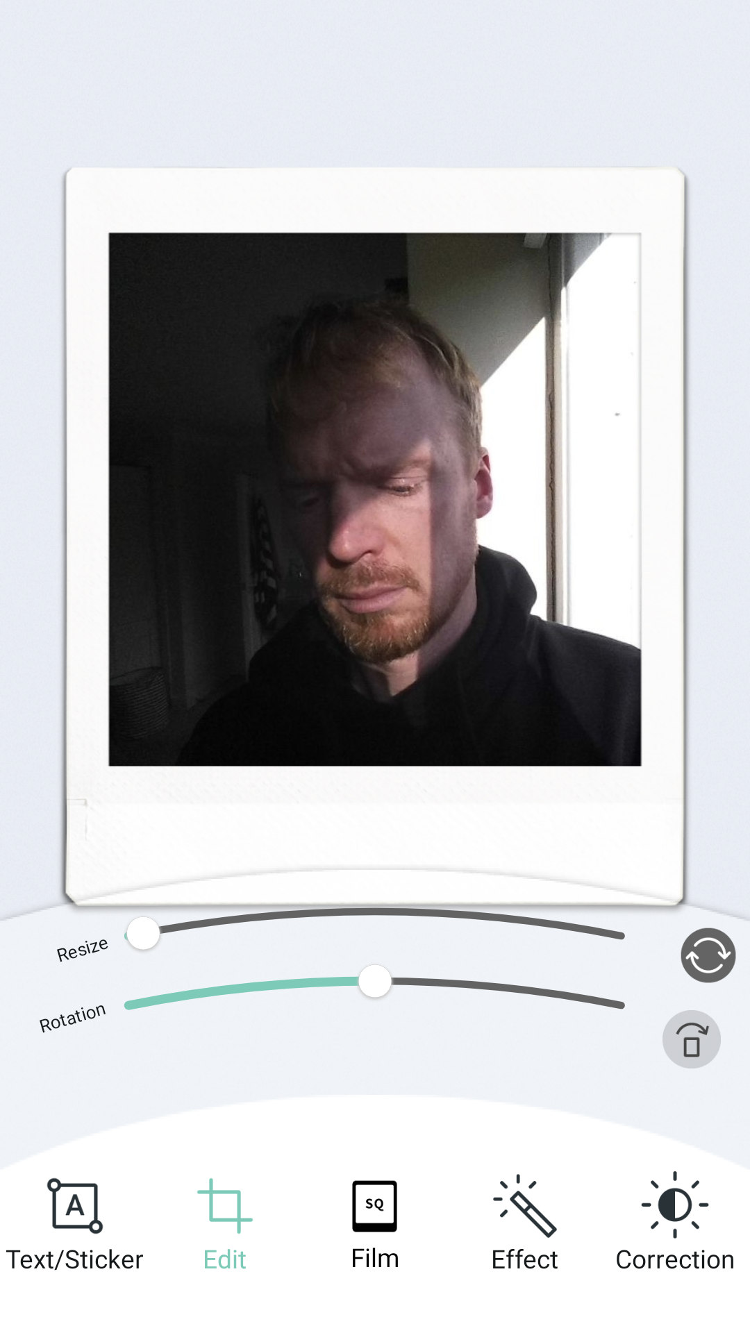 Fujifilm Instax Pall app image editor