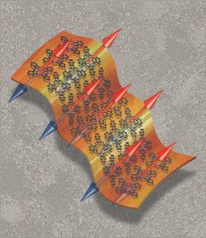Here a think film of phthalocyanine showing electrons in both the "up" and "down" states (or "0" and "1"), a feat that could be key to building future computing devices, such as spintronics computers. 