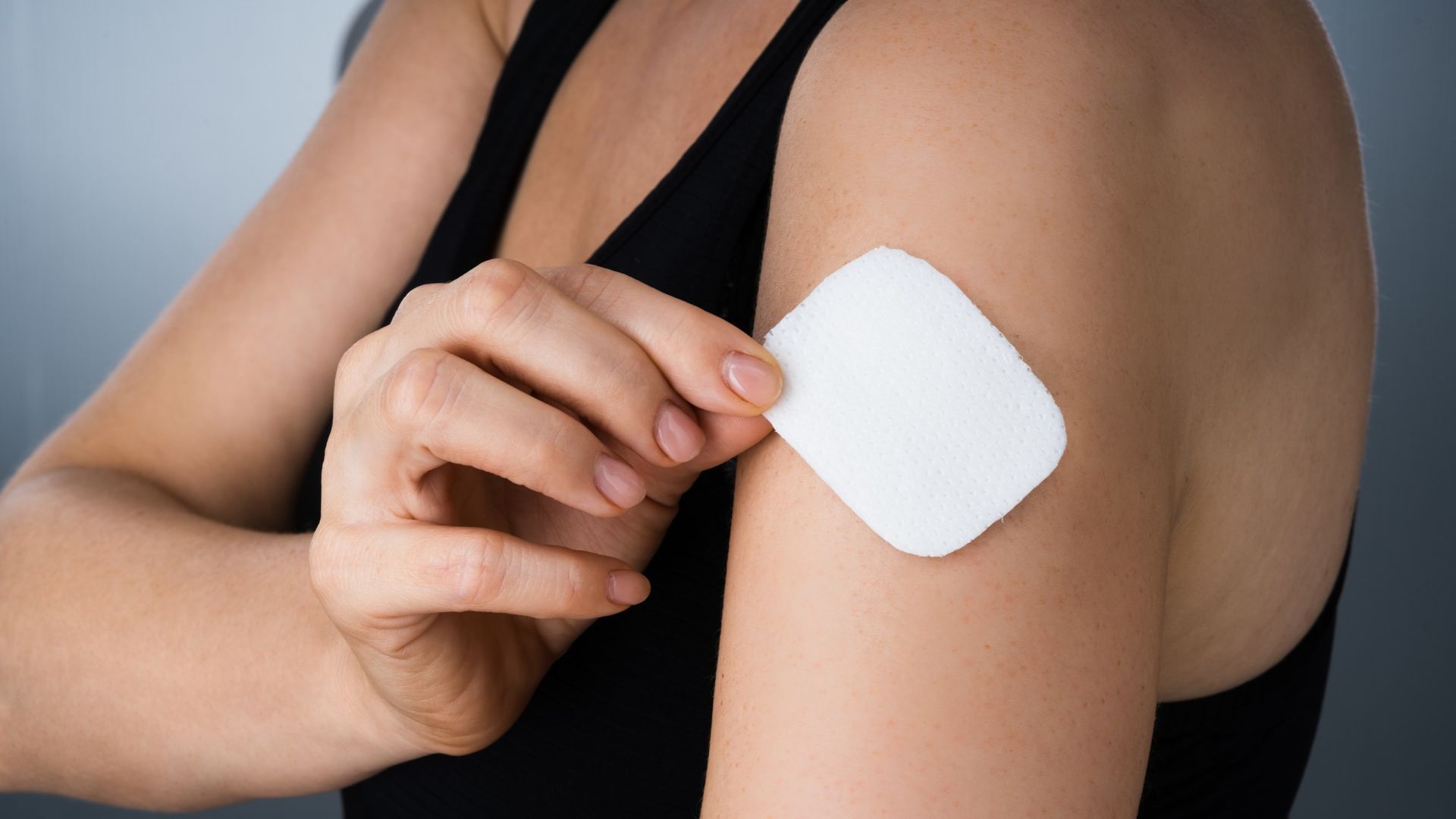 what is perimenopause? a woman using HRT